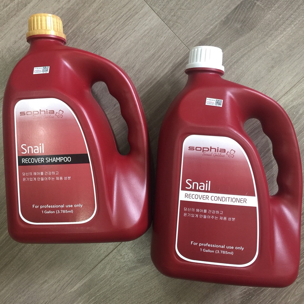 Dầu gội dầu xả can Snail Sophia siêu phục hồi tóc thơm hương nước hoa chính hãng