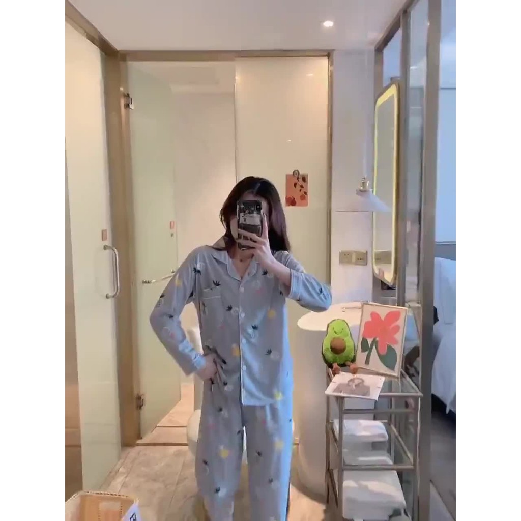 Đồ Bộ Nữ Pijama Tay Dài Quần Dài Cao Cấp Chất Dày Ấm YAN ROSE16 | BigBuy360 - bigbuy360.vn