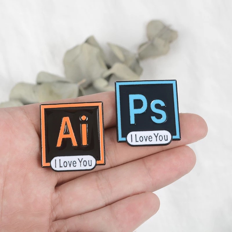 Pin cài áo Adobe I Love You - GC320