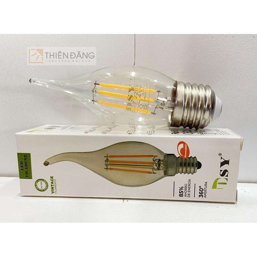 Bóng đèn LED FILAMENT sợi tóc tia lửa 4W