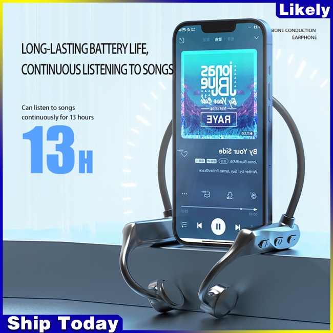 K69 Bone Conductive Tai nghe tương thích Bluetooth Tai nghe kinh doanh hai tai không dây Tai nghe thể thao không thấm nước