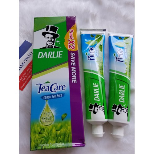 Kem đánh răng ông già Darlie Tea Care Mint hộp 2 tuýp