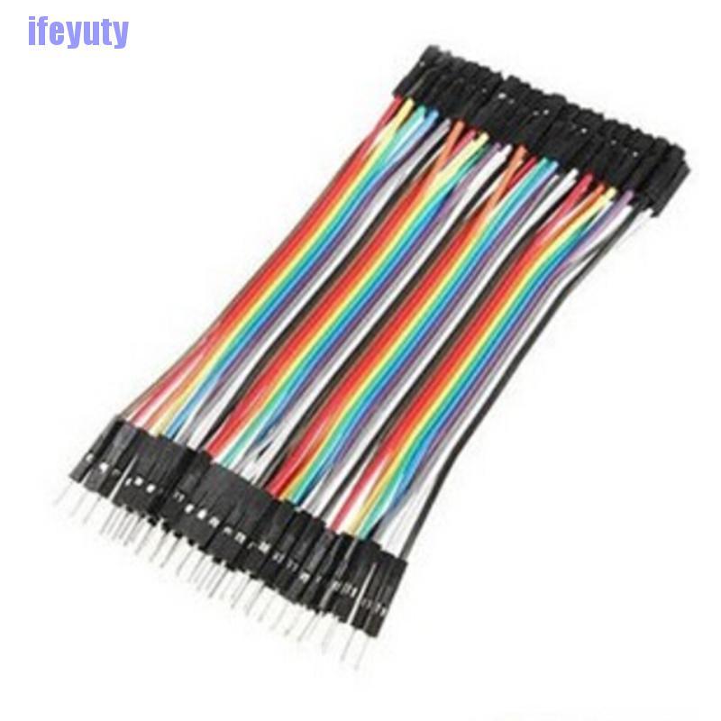 [IYU]  40pcs Dupont 10CM Male To Female Jumper Wire Ribbon Cable for Arduino FE