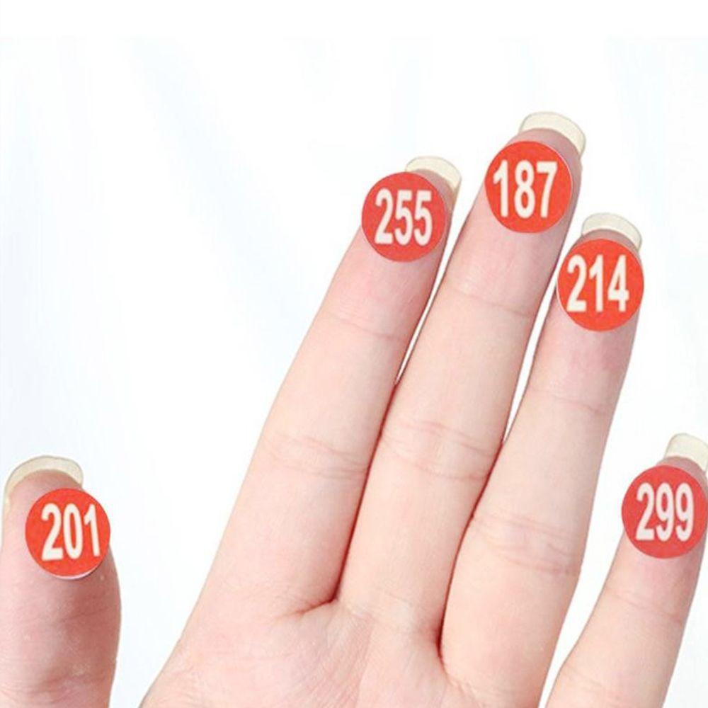 Nhãn Dán Đánh Dấu Số 1-300 Màu Sắc Chống Thấm Nước Dùng Trang Trí Móng Tay