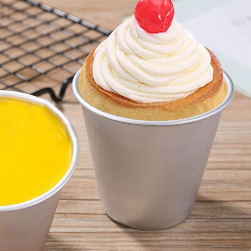 Set 6 Khuôn Làm Bánh Trứng Bằng Nhôm Chống Dính Tiện Dụng