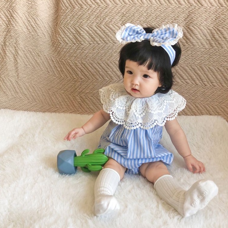 Áo liền quần Soffny họa tiết hoa đáng yêu cho bé