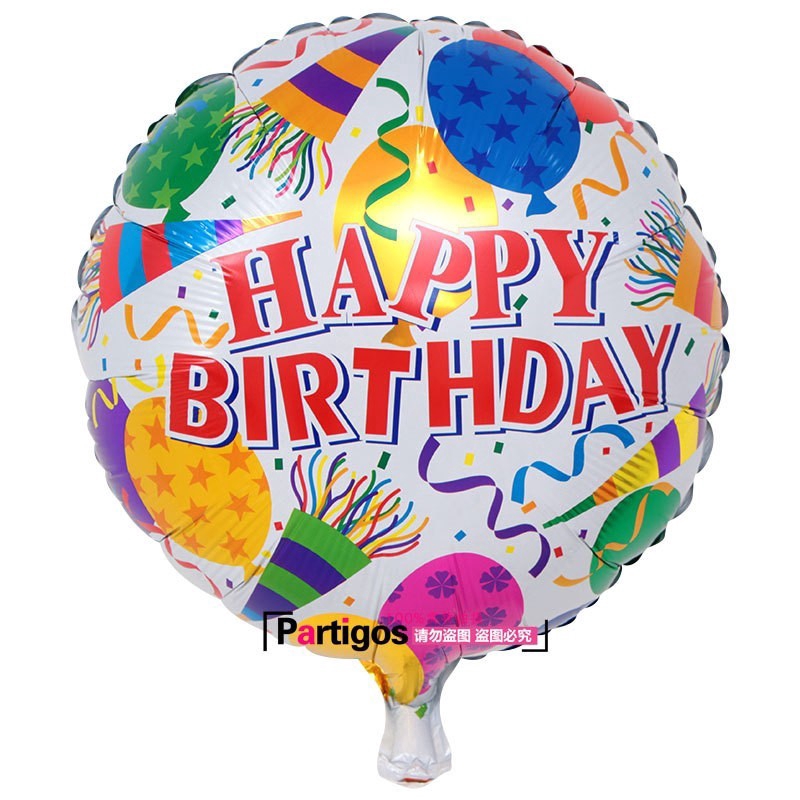 Bong bóng nhôm 18 inch dành cho trang trí sinh nhật