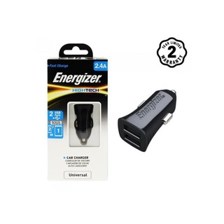 Sạc ô tô energizer 2 cổng usb 2.4a cho xe hơi - dca2bhbk3