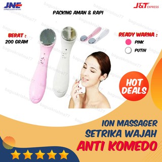 (hàng Mới Về) Dụng Cụ Mát Xa Da Mặt Ion Chống Mụn Đầu Đen Và Bọng Mắt