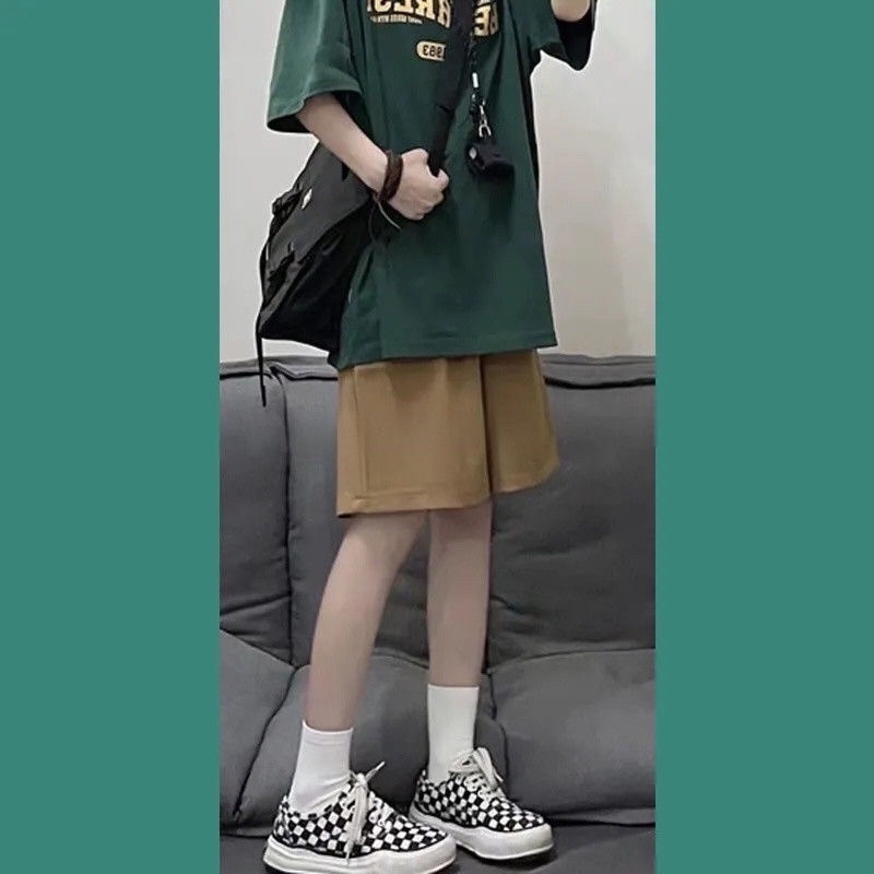 Set Bộ đồ Nữ mùa hè ,Quần short kaki đùi kèm áo phông form rộng tay lỡ