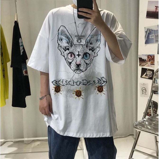 Áo thun tay lỡ Unisex, áo phông form rộng M232 KL SHOP HNSHOP