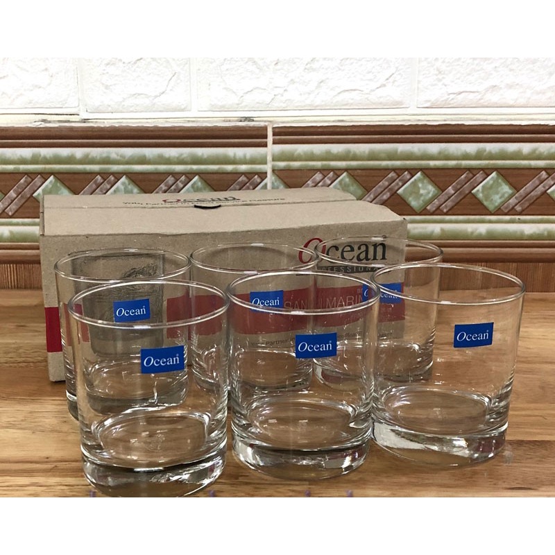 BỘ 6 CỐC THỦY TINH SAN MARINO WATER OCEAN THÁI LAN - 290ML