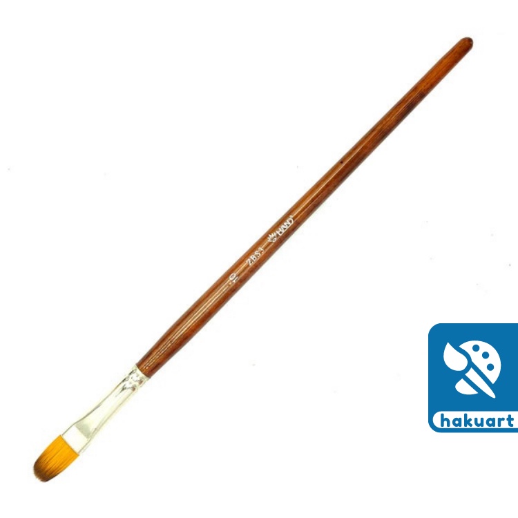 Cọ vẽ màu nước Hand ZBS3 đầu dẹt oval - Họa cụ Hakuart