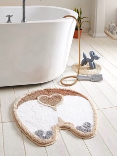 Thảm corgi mông trái tim