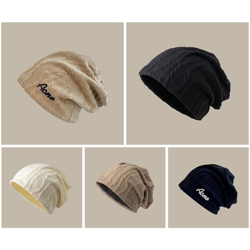 Mũ Beanie Cotton Màu Trơn Dễ Thương 5 Màu Lựa Chọn