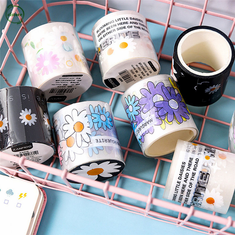Cuộn Băng Dính Trong Suốt Chống Nước Hình Hoa Cúc