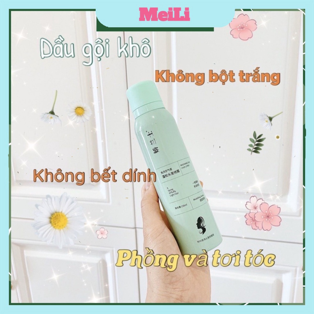 Dầu Gội Khô Mini Nội Địa Trung Tạo Phồng Tóc Gội Không Cần Nước 150ml (tuyển sỉ).