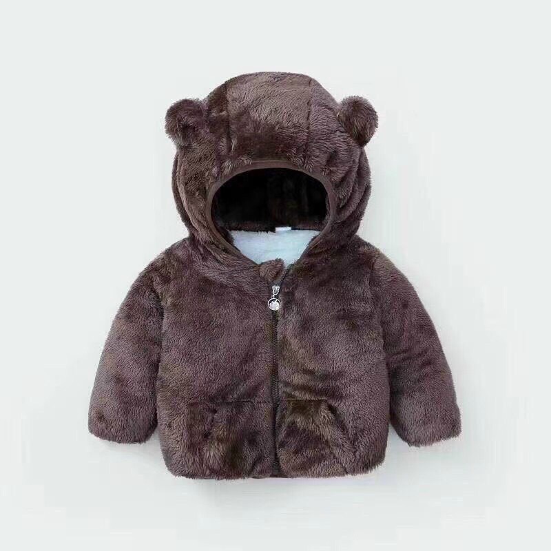 Áo Khoác Lót Lông Đại Hàn Siêu Ấm Cho Bé Từ 7Kg, Lông Thỏ Mềm Giữ Ấm Tốt