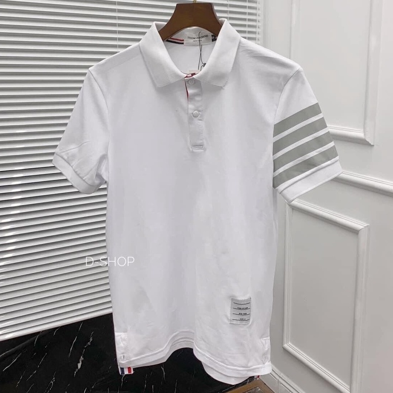 Áo polo nam ngắn tay có cổ chất liệu cotton cá sấu 100%
