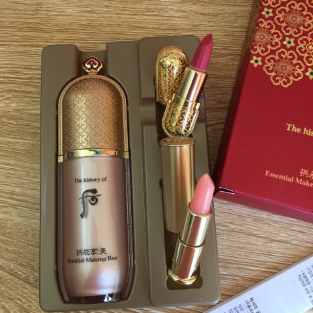 Hàng xách tay Set Kem lót Whoo Essential Base chiếc áo bảo vệ da không thể thiếu khi trang điểm!