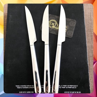 Dao ăn bò inox không gỉ cao cấp mũi nhọn đuôi bầu 6zem