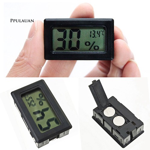 Máy đo độ ẩm và nhiệt độ mini tích hợp màn hình LCD tiện dụng