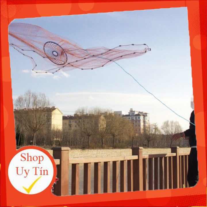 [Thương Hiệu] Chài Dù Đánh Cá Chài Rút Đĩa Bay UFO Sợi Dù Thái Lan Cao Cấp Đủ Size