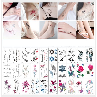 Mẫu Hình Xăm Dán MÀU ĐEN , Hình Xăm Tattoo - Đủ Màu