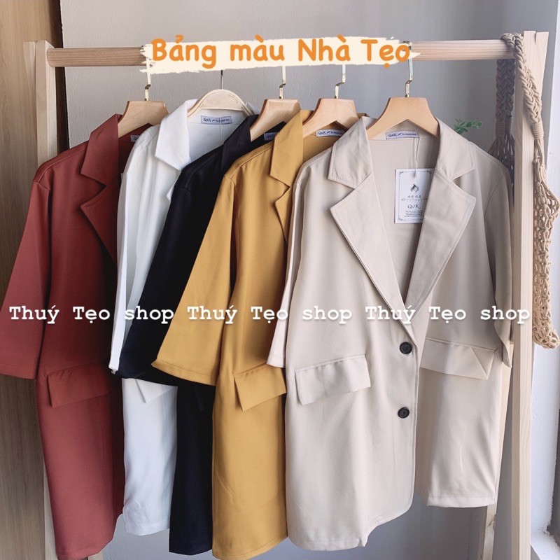 Áo blazer nâu tây 2 lơp phong cách Hàn quốc-Áo vest nâu sang chảnh