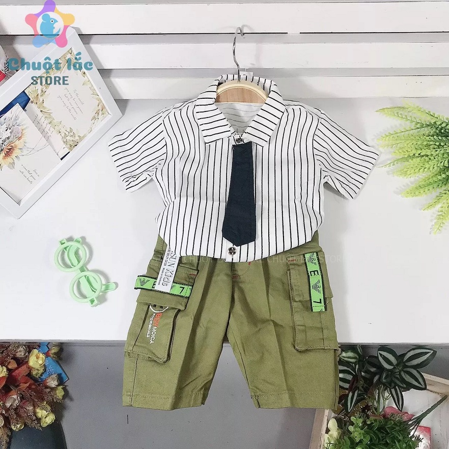 Set Quần Áo Phong Cách Hàn Quốc Thời Trang Cho Bé Trai