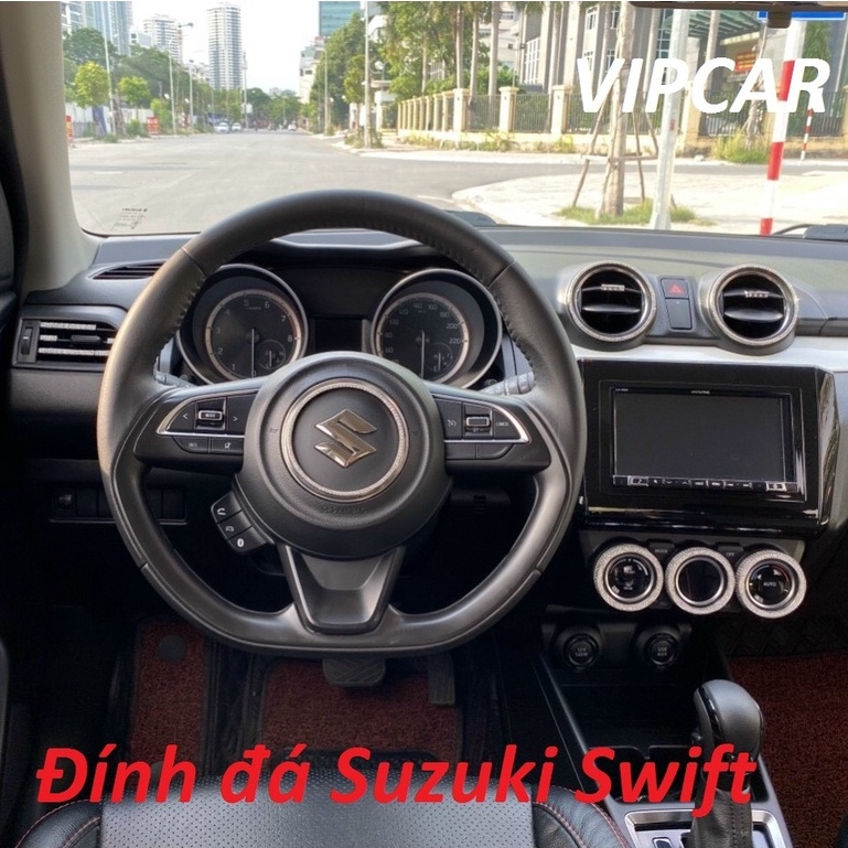 Đính đá trang trí nội thất Suzuki Swift sang trọng thời trang
