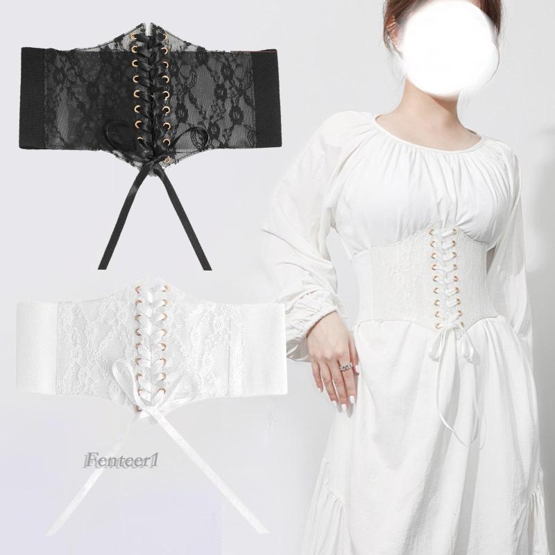 Thắt Lưng Ren Bản Rộng Fenteer1 Thời Trang Cho Nữ