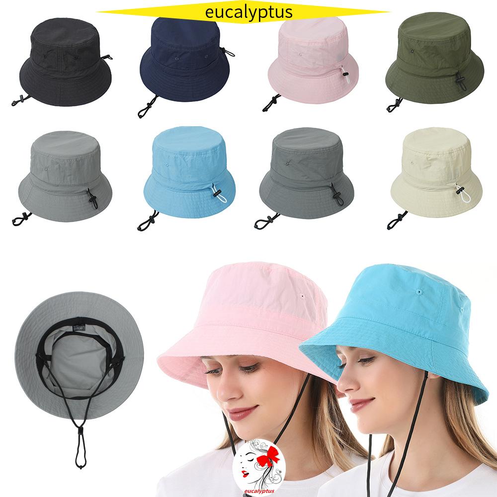 Mũ Tai Bèo Chống Nắng/Tia UV Vành Rộng Có Dây Đeo Bản Rộng Gấp Gọn Mang Đi Biển Tiện Dụng