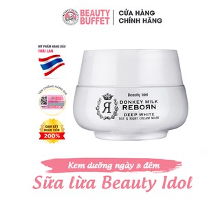 Kem dưỡng tái tạo da ngày và đêm chiết xuất sữa lừa Beauty Idol 50ml