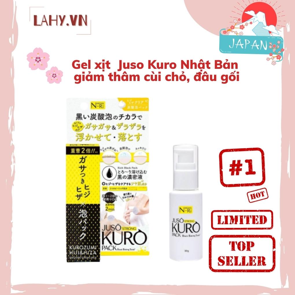 Gel xịt Juso Kuro Nhật Bản giảm thâm cùi chỏ, đầu gối, nách giúp tẩy da chết tế bào chết