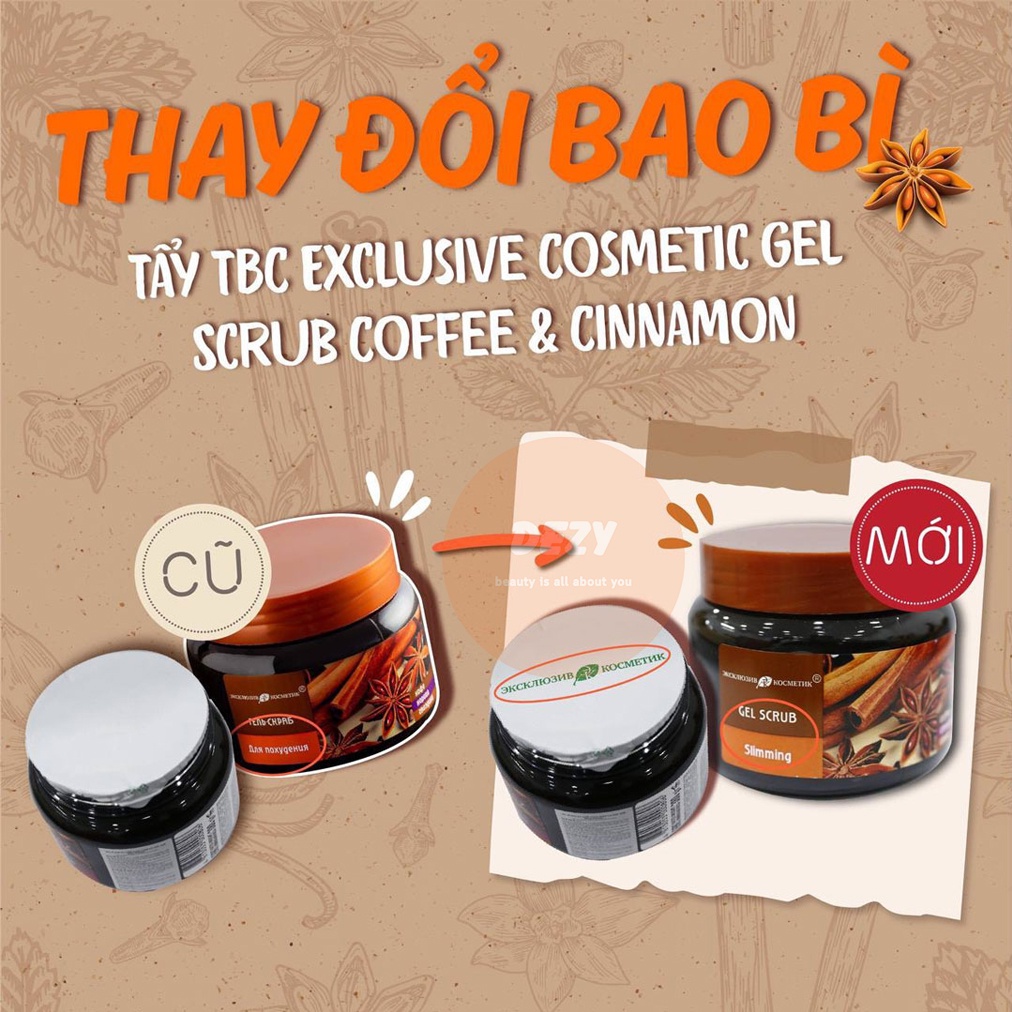 Tẩy Tế Bào Chết Body Quế Hồi Cafe Chính Hãng - Tẩy Da Chết Toàn Thân Săn Chắc Da Vitamin A E Panthenol Dưỡng Ẩm Da Dezy