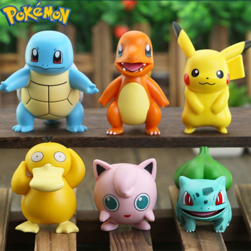 Mô Hình Pokemon Xinh Xắn Đáng Yêu - Pikachu Bulbasaur Gengar Charmander Psyduck Raichu Cubone - Kumy Shop