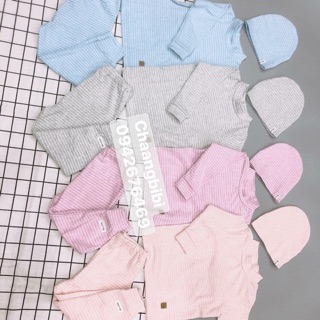 Set cổ 3cm kèm mũ momma baby