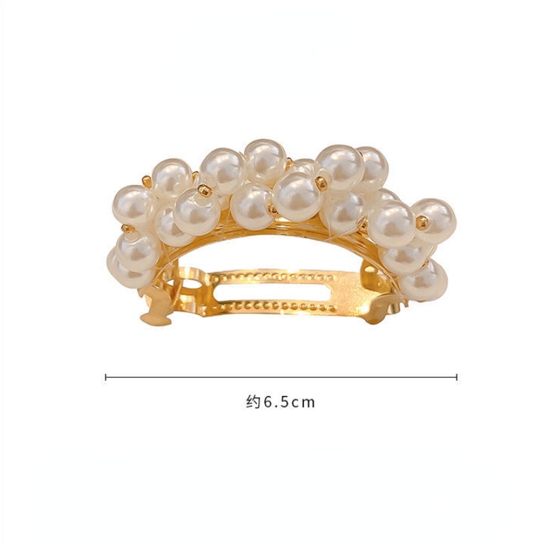 Kẹp tóc đuôi ngựa ngọc trai Hàn Quốc Phụ kiện tóc thời trang thanh lịch