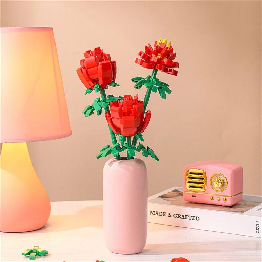 Bộ Đồ Chơi Lắp Ráp Máy Cắt Cỏ 1 Máy Cắt Hoa Hồng Kích Thích Trí Não DIY