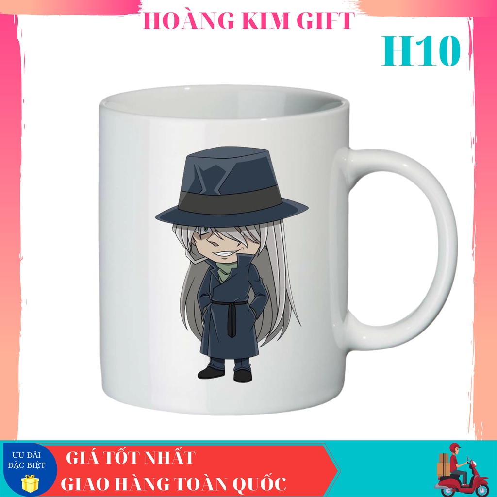 Cốc sứ, Ly sứ in hình nhân vật Conan _ Thám tử lừng danh Conan Cốc uống nước đẹp làm quà tặng đặc biệt và ý nghĩa