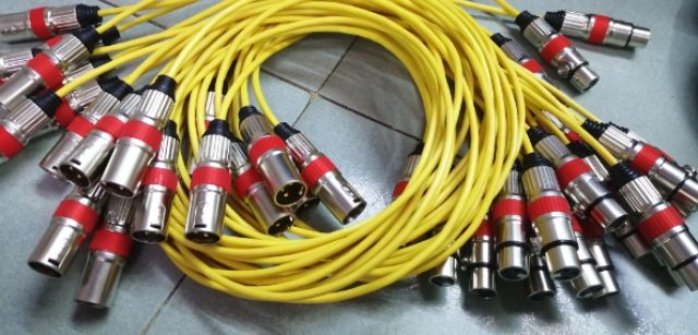 Dây canon bãi đầu jack canon chân đồng1m