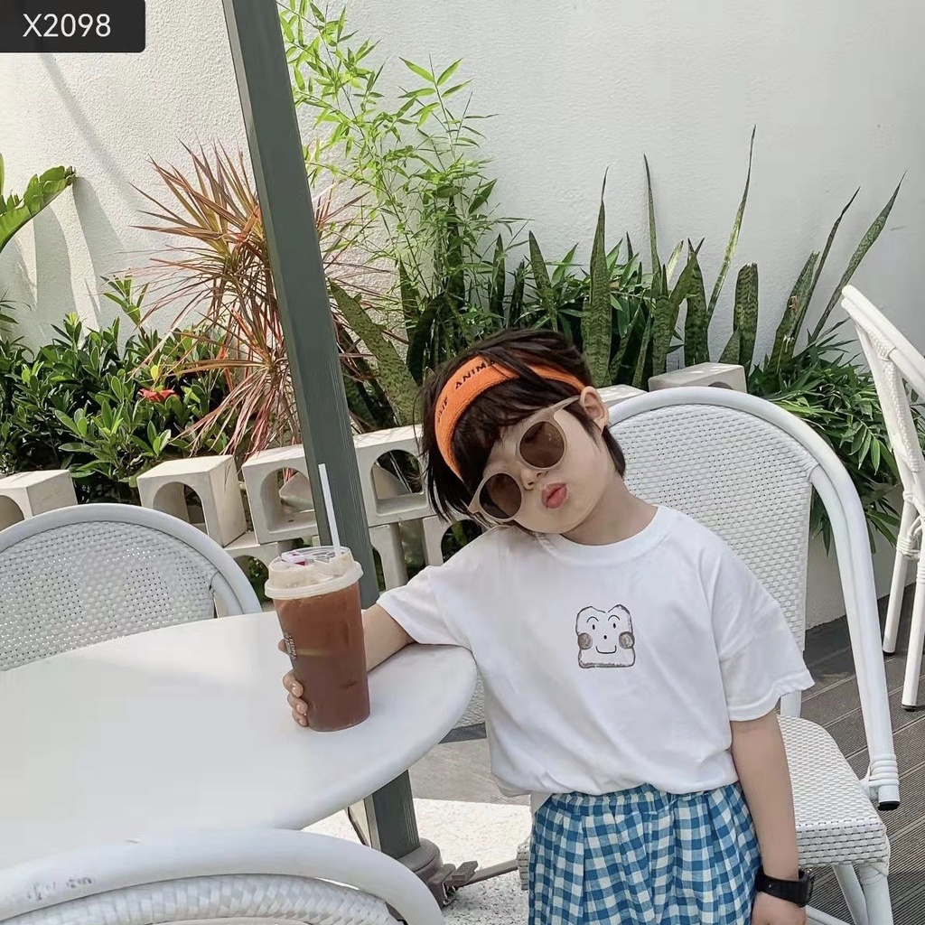 Áo thun cotton bánh mì cute cho bé  A764