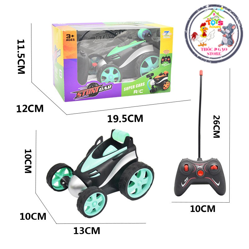 Xe mô hình điều khiển từ xa quay 360 độ mini rc stunt toy car 360 degrees 🎮🎮