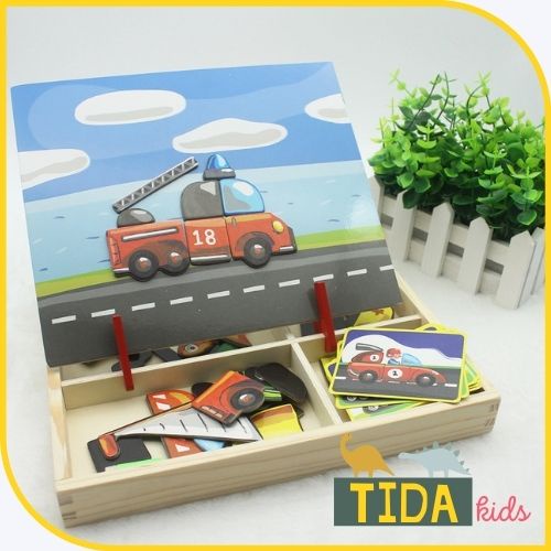 Đồ Chơi Xếp Hình ❤️ Freeship ❤️ Giá Tốt ❤️ Ghép Hình Puzzle Nam Châm Cho Bé Phát Triển Não Bộ ❤️ TiDa Kids Shop