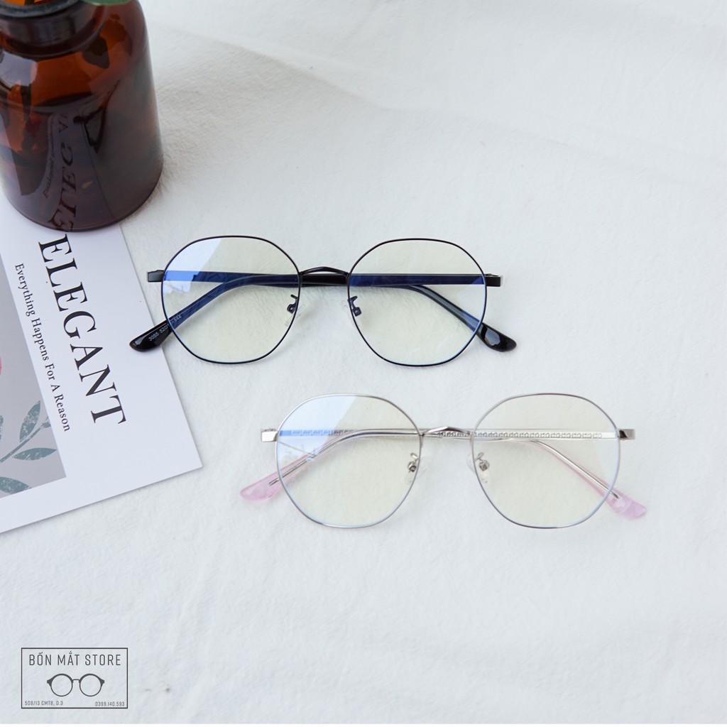 Gọng Kính Cận Đa Giác Hợp Kim Thời Trang 2021(Tặng Khăn Hộp) | BigBuy360 - bigbuy360.vn