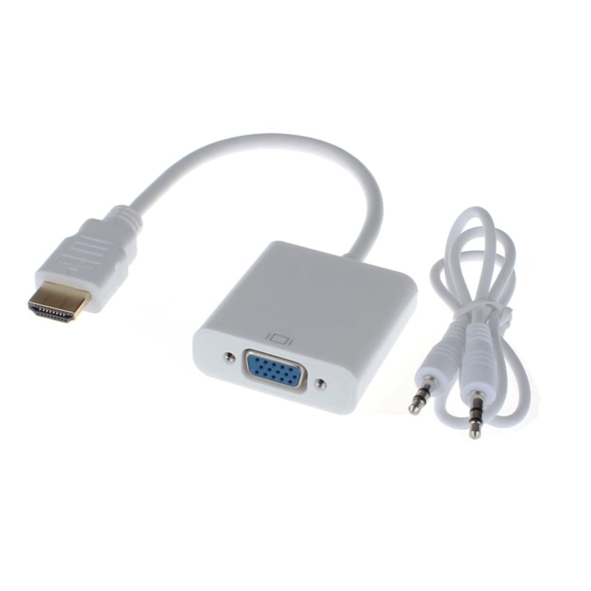 Cáp mini HDMI to VGA có âm thanh-TM shop