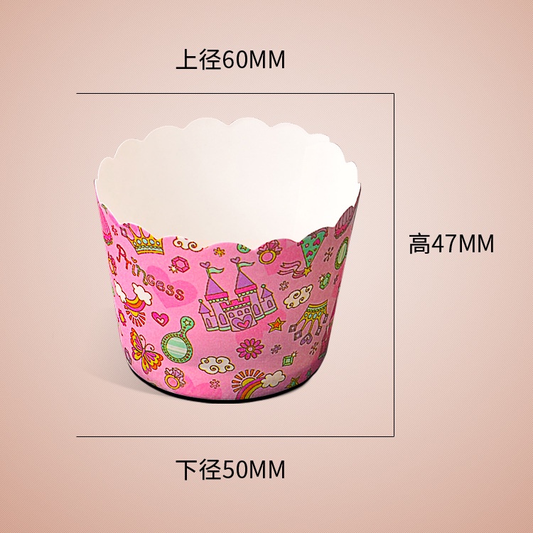 Ly Giấy Cupcake Tròn 931 Nhỏ 50 Cái-Giao Họa Tiết Và Màu Ngẫu Nhiên