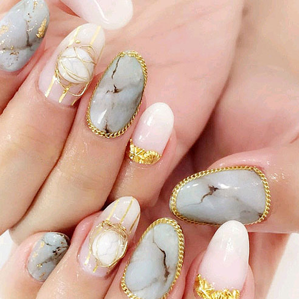 Set 6 Phụ Kiện Trang Trí Móng Tay 3d Nghệ Thuật