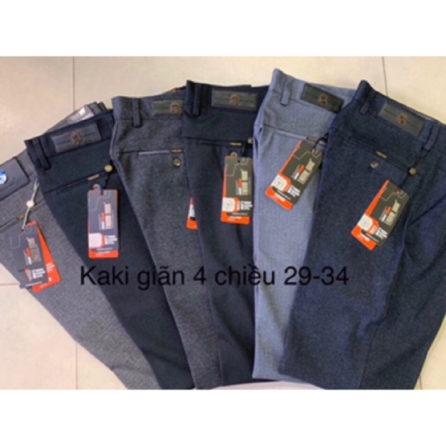 Quần kaki trung niên co giãn 29 -36 cao cấp